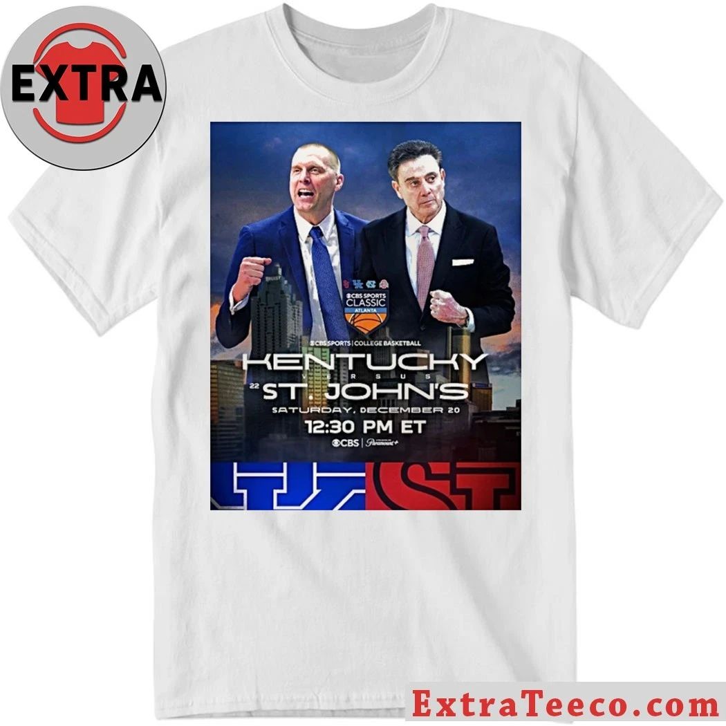 Original The Kentucky Wildcats and St. John’s Red Storm will compete at the CBS Sports Classic in Atlanta on December 20, 2025 Shirt