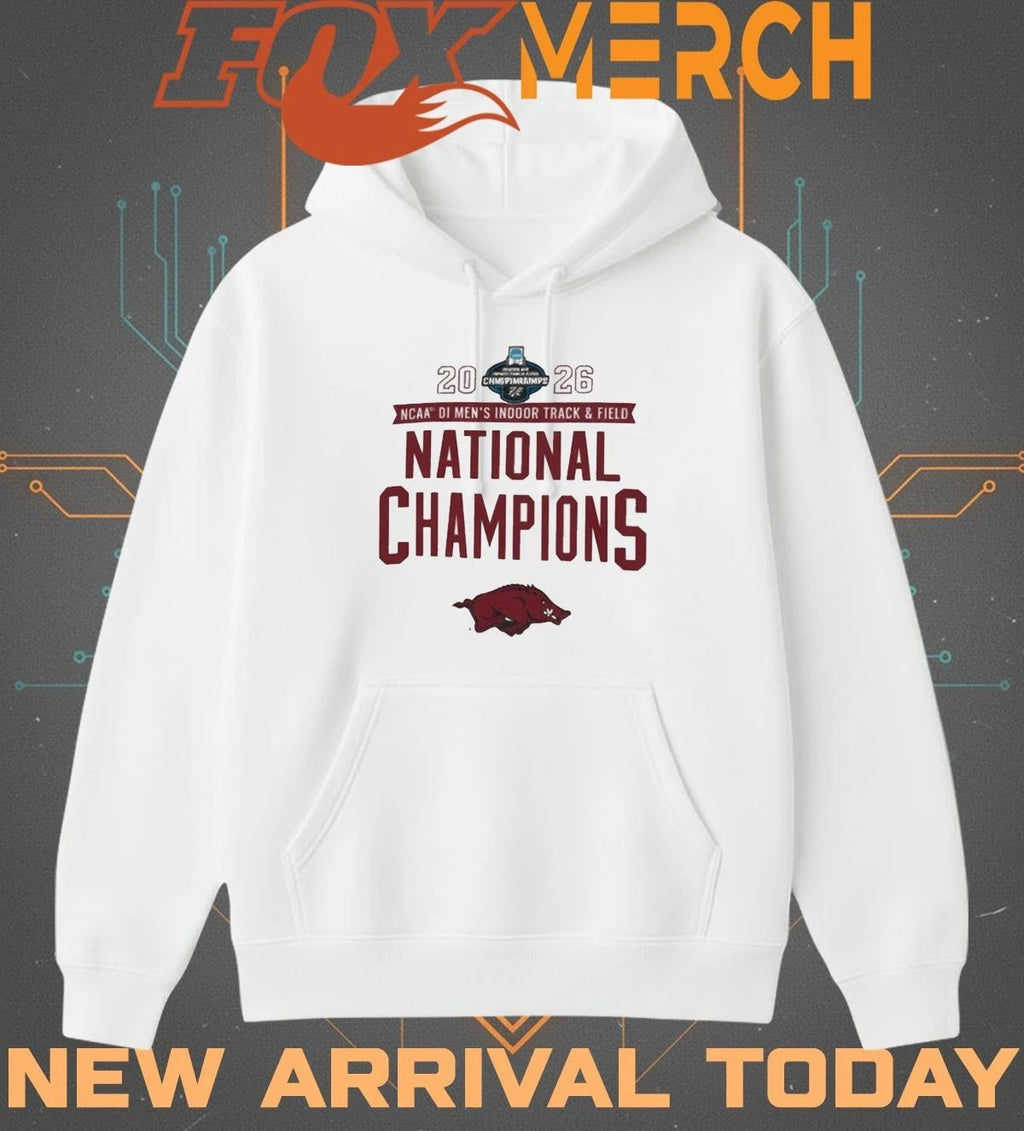 Arkansas Razorbacks 2026 NCAA Men’s Indoor Track & Field National Champions t-shirt