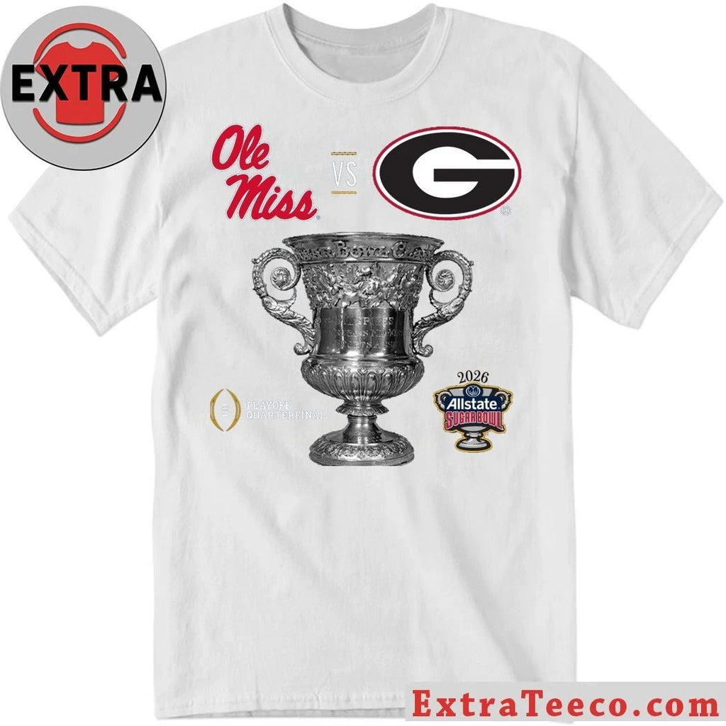 Original The Allstate Sugar Bowl playoff quarterfinal match between Ole Miss and Georgia at Caesars Superdome, New Orleans Shirt