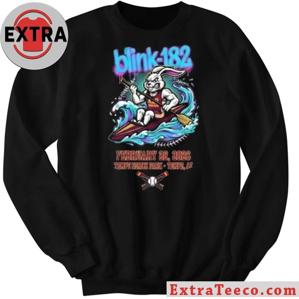 Blink-182 February 22 2026 Innings Festival Arizona Tempe Beach Park Tempe Arizona Collab ASU Rowing Club Shirt