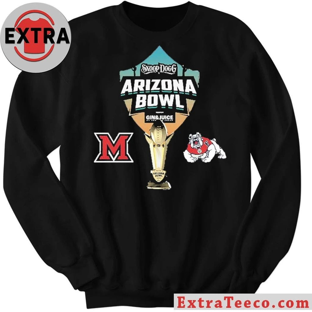 The Snoop Dogg Arizona Bowl By Gin & Juice Miami RedHawks Versus Fresno State Bulldogs Bowl Season College Football 2025 2026 Logo Shirt