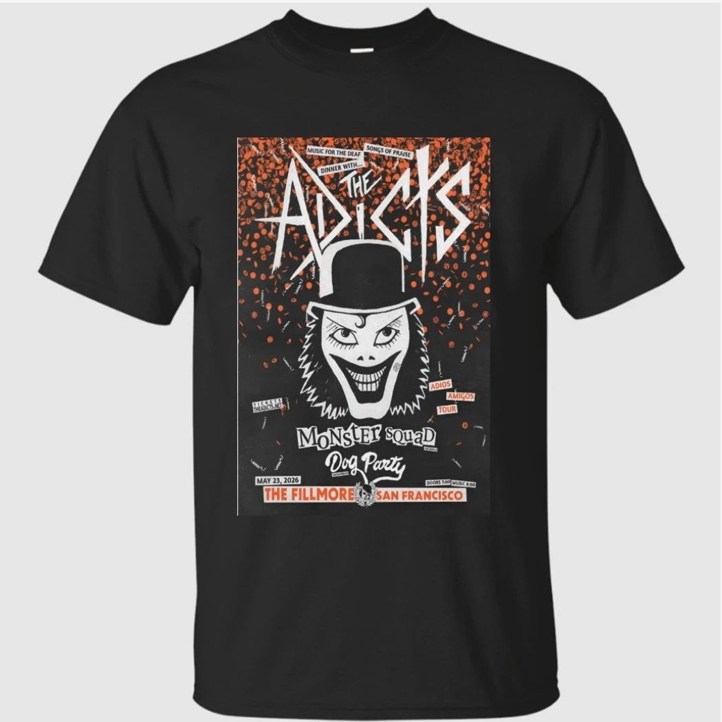 The Adicts 5-23-2026 San Francisco CA Shirt