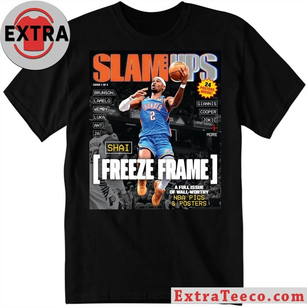 SLAMUPs Freeze Frame Shai Gilgeous-Alexander of the Oklahoma City Thunder Shirt