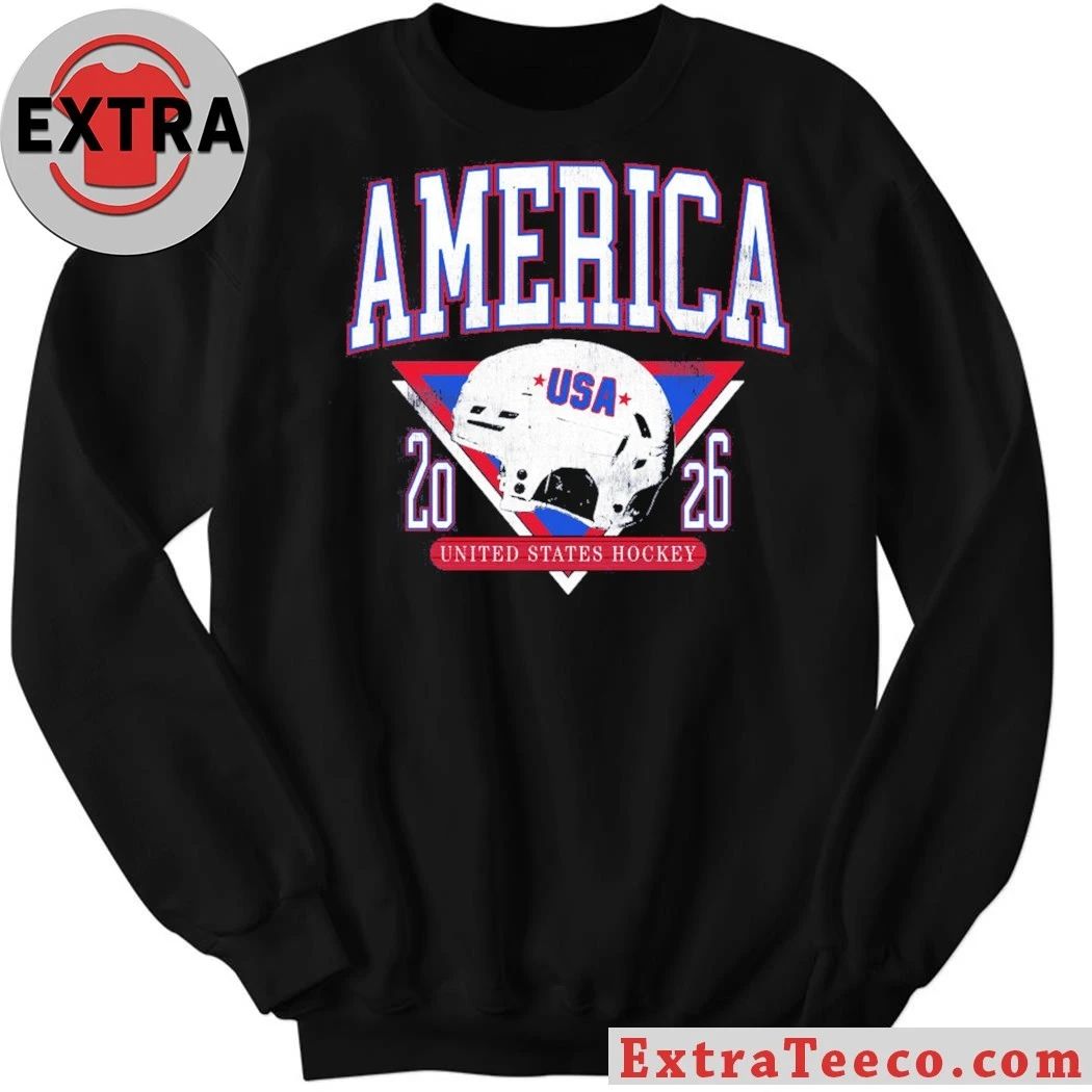 America Hockey Helmet United States Hockey Shirt