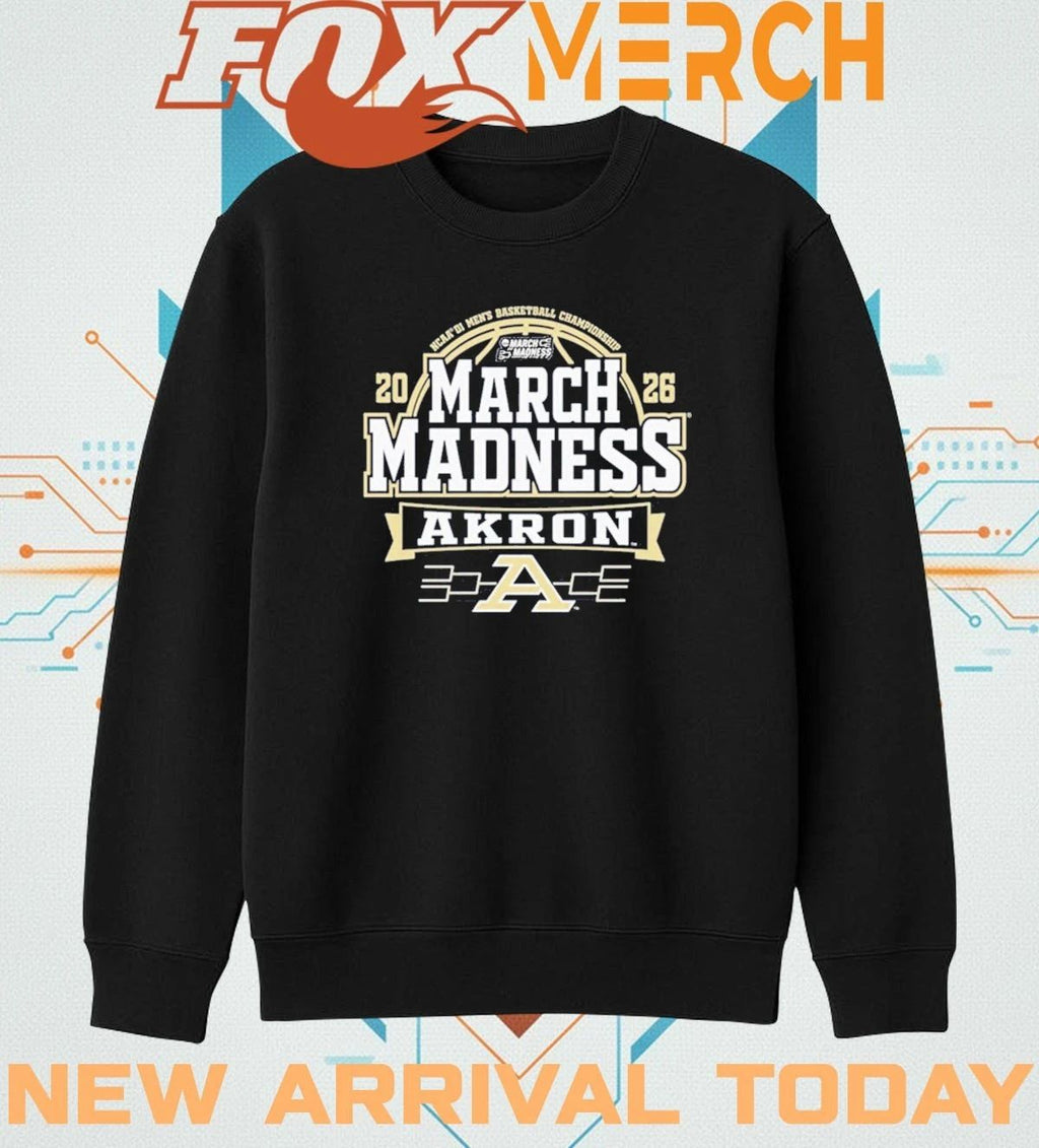 Akron Zips 2026 NCAA Men’s Basketball March Madness Bound t-shirt