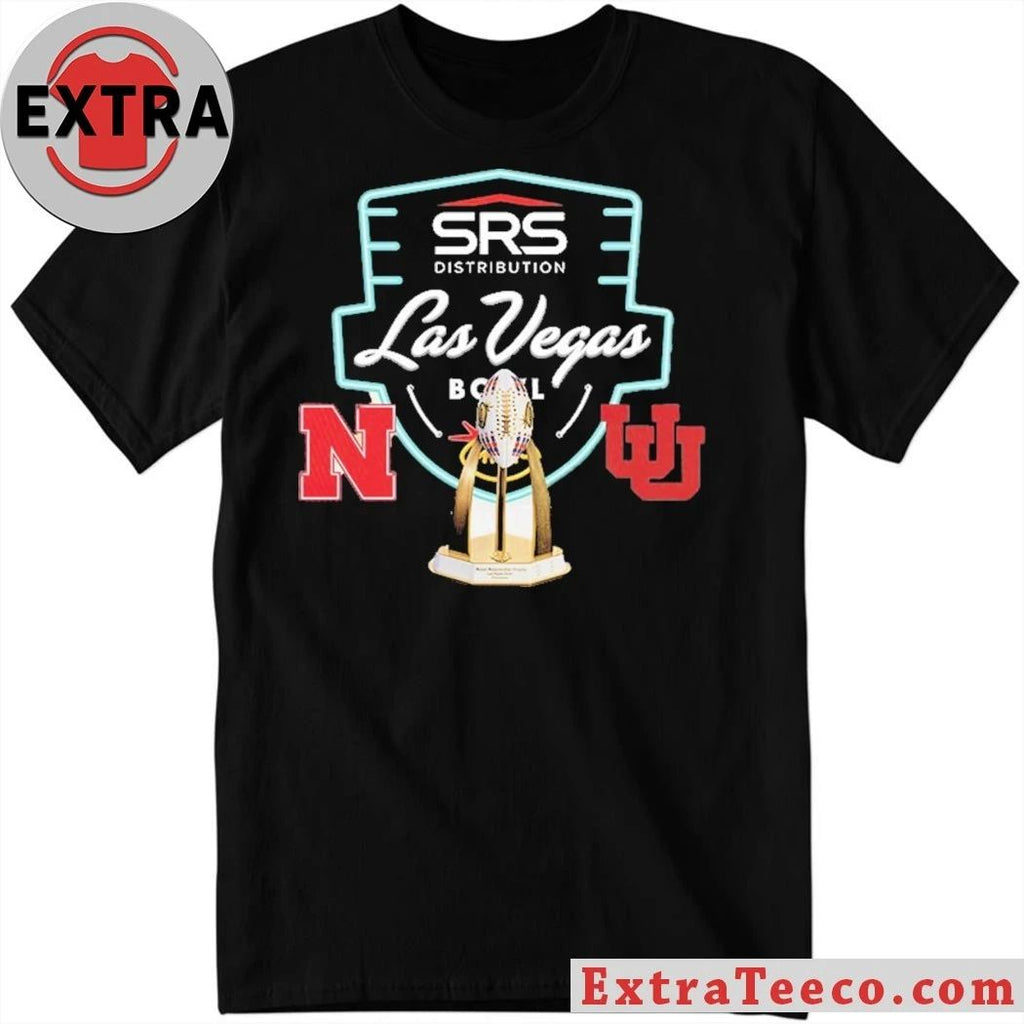 SRS Distribution Las Vegas Bowl Nebraska Cornhuskers Versus Utah Utes Bowl Season College Football 2025 2026 Logo Shirt