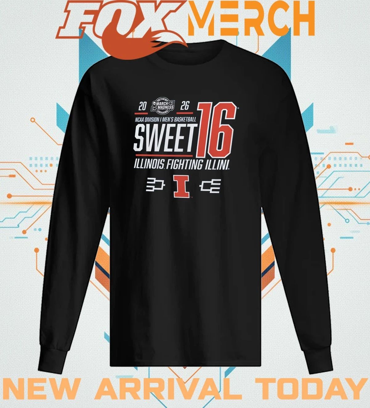 Illinois Fighting Illini 2026 NCAA March Madness Sweet 16 Bound Net shirt