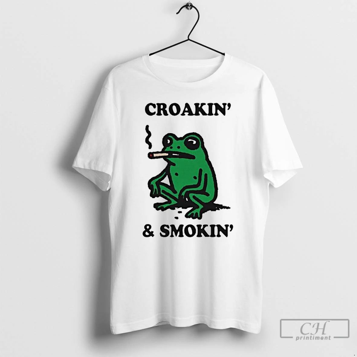 Premium Croakin And Smokin Ornaments T Shirts