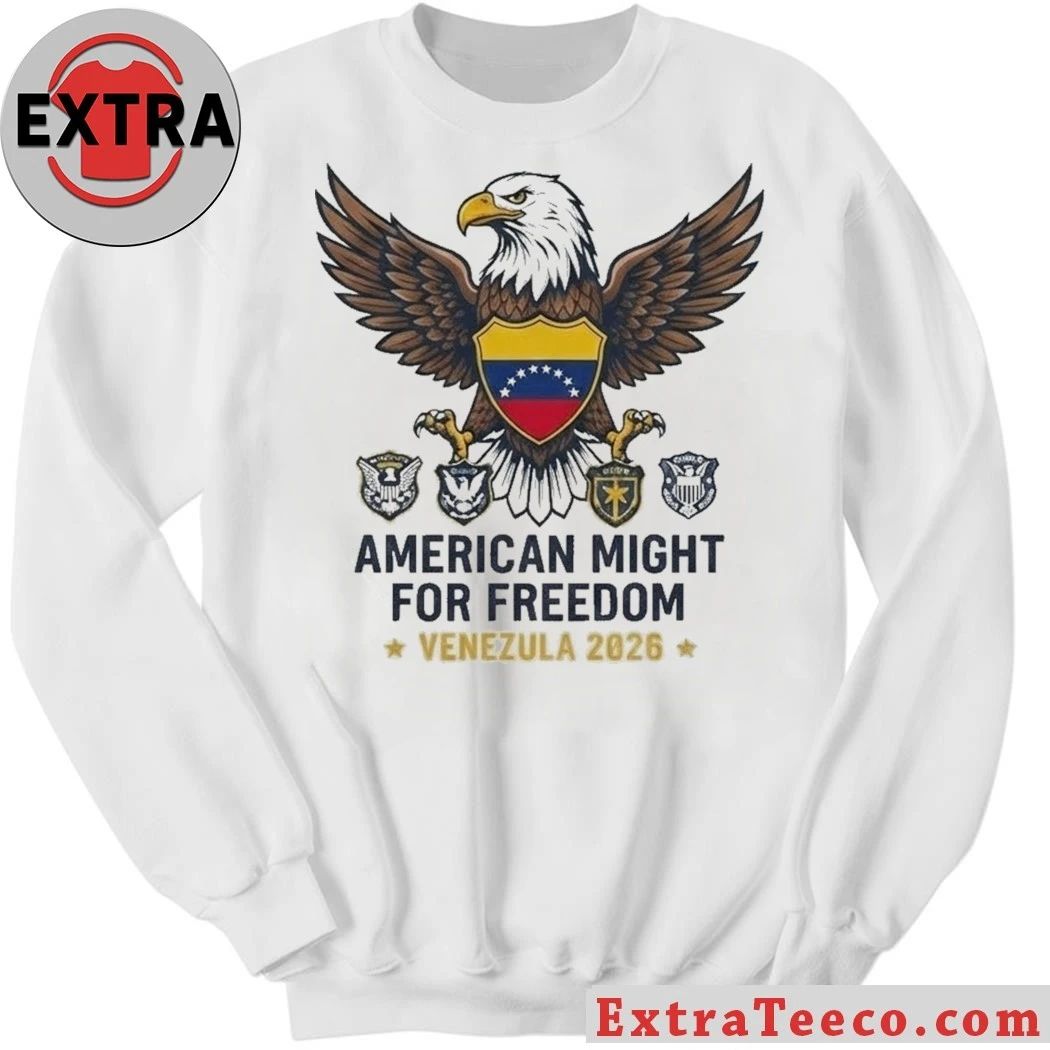 Original American Might for Freedom Venezuela 2026 T-Shirt