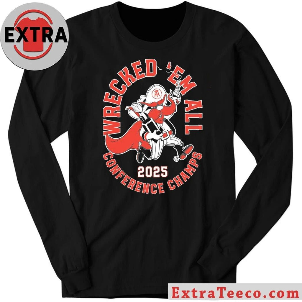 Wrecked ‘Em Conference Champs Texas Tech Texas Tech Red Raiders football team’s 2025 Big 12 championship Shirt