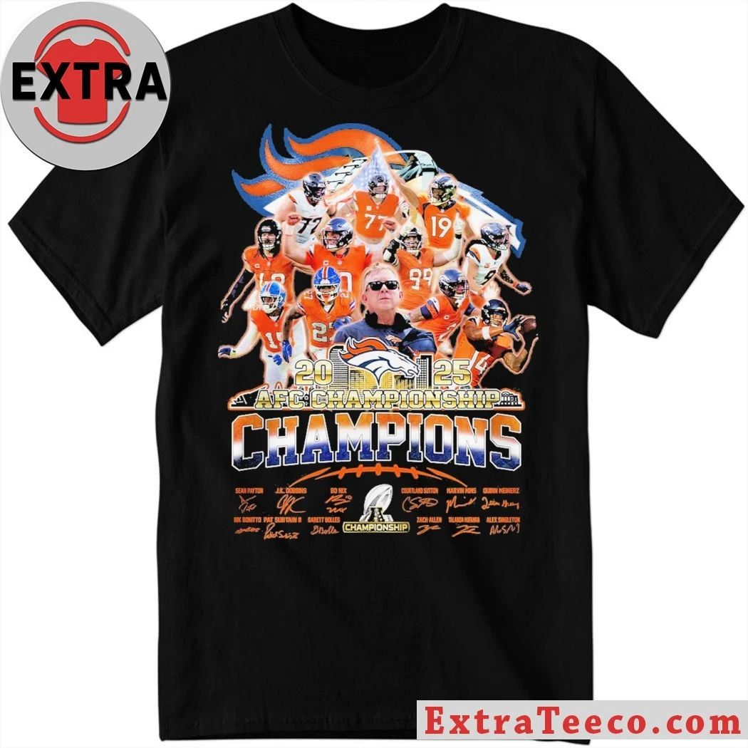 Broncos 2025 AFC Championship Champions Signature Shirt