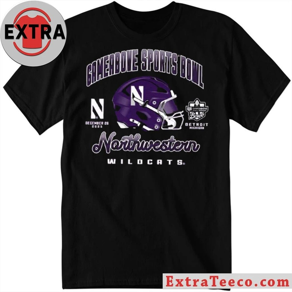 Northwestern Wildcats 2025 GameAbove Sports Bowl GameAbove Sports Bowl December 26, 2025 Ford Field in Detroit, Michigan, USA Shirt