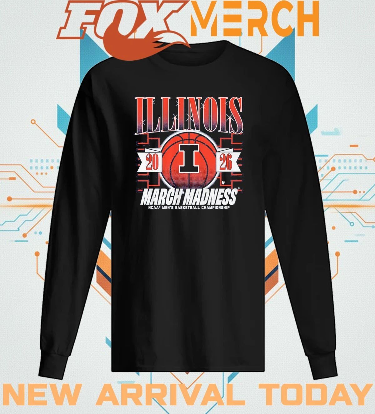 Illinois Fighting Illini Men’s Basketball 2026 March Madness t-shirt