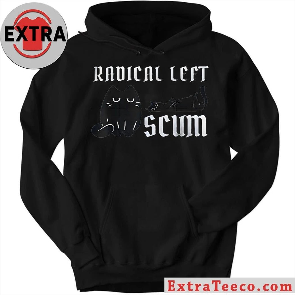 Original Radical Left Scum Black Cat Meme Shirt
