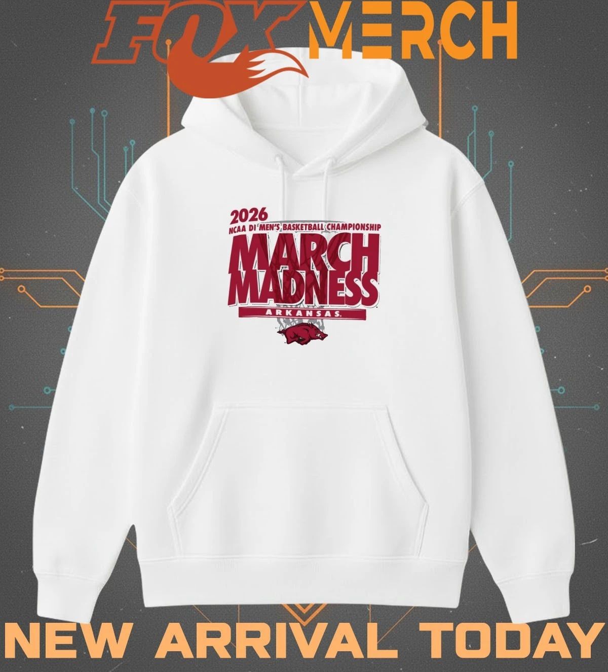 Arkansas Razorbacks 2026 NCAA DI Men’s Basketball Championship March Madness t-shirt