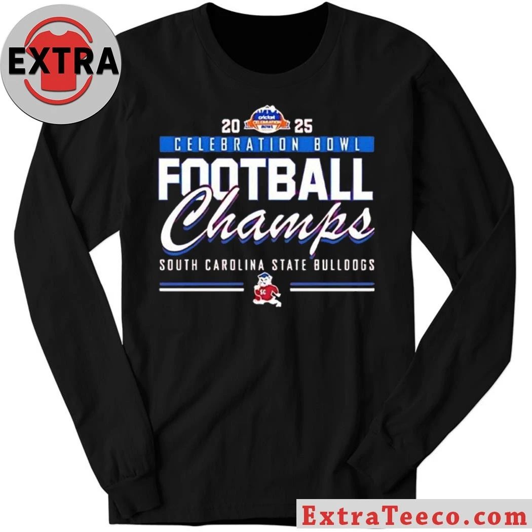 South Carolina State Bulldogs win the 2025 Celebration Bowl championship in football Logo T-Shirt