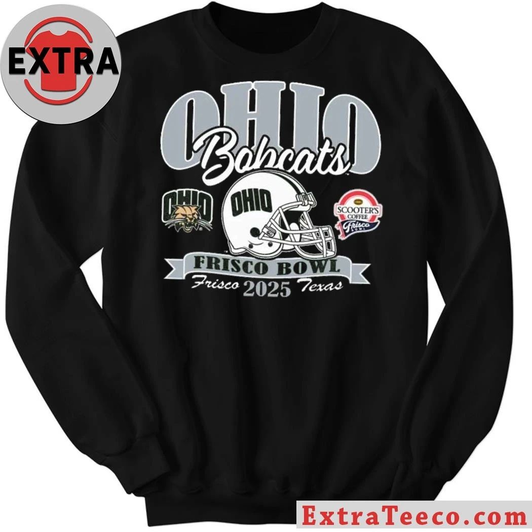 Celebrating the Ohio Bobcats’ 17-10 victory in the 2025 Frisco Bowl on December 23, 2025, at the Ford Center at The Star in Frisco, Texas Shirt