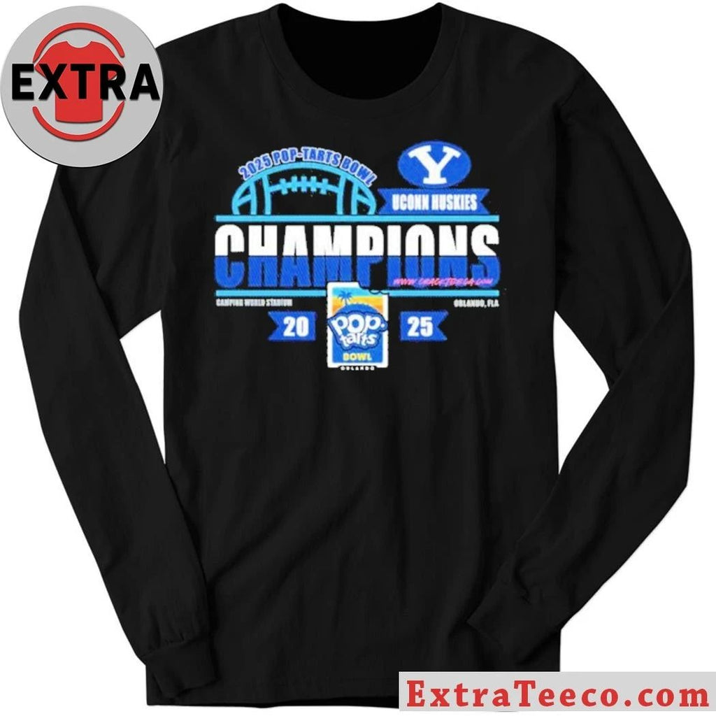 BYU Cougars 2025 Pop-Tarts Bowl Champions At Camping World Stadium On December 27 Logo T-Shirt