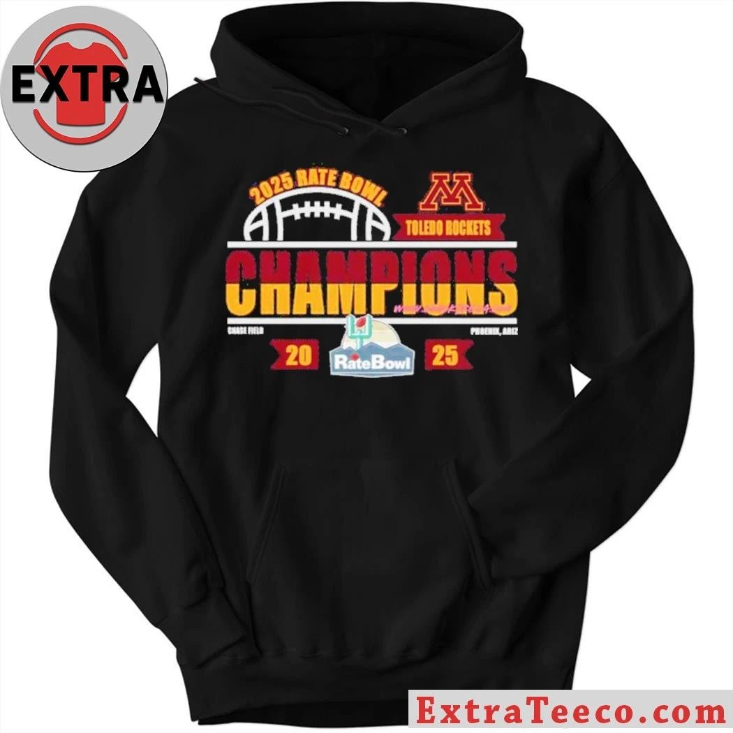 Minnesota Golden Gophers 2025 Rate Bowl At Chase Field In Phoenix Arizona Logo T-Shirt