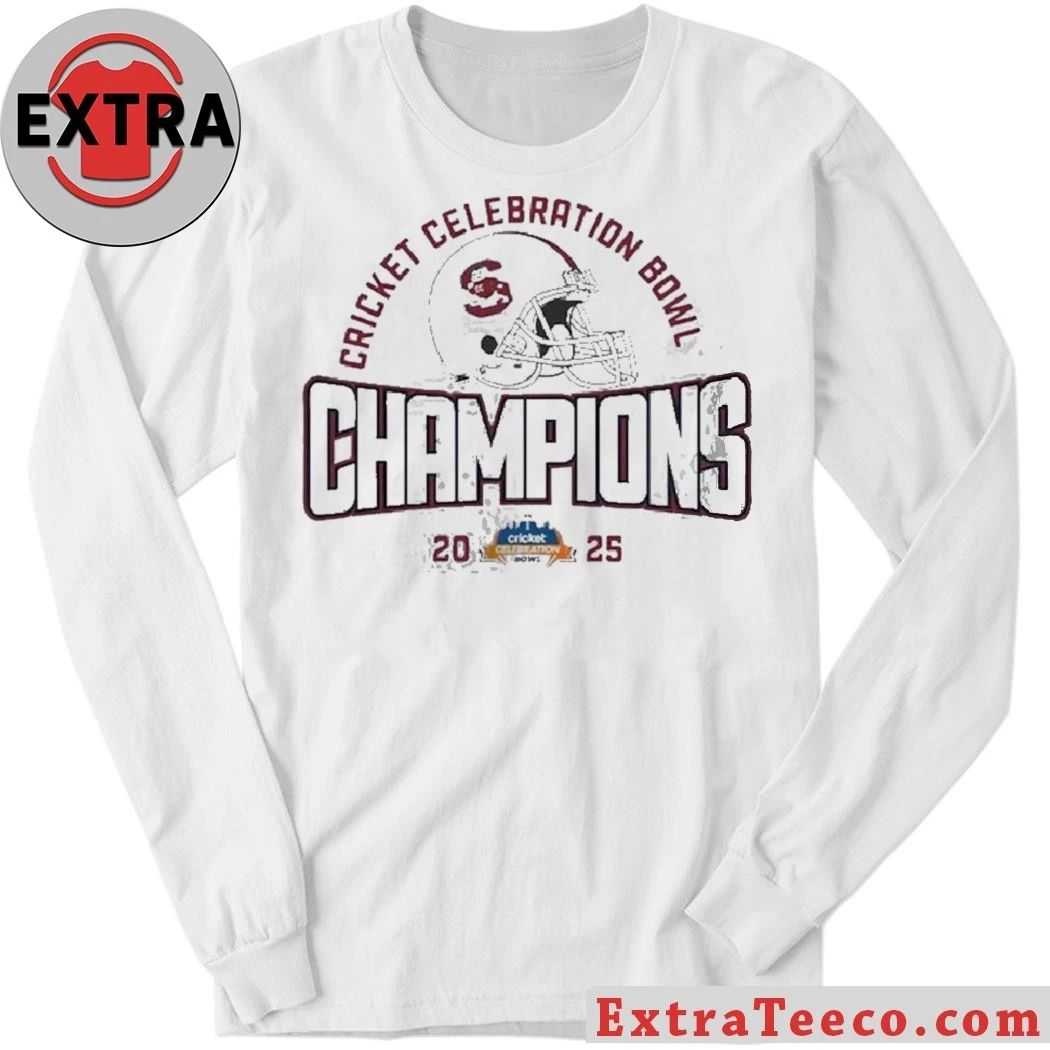 South Carolina State Bulldogs 2025 Cricket Celebration Bowl Champions Helmet And Logo Shirt