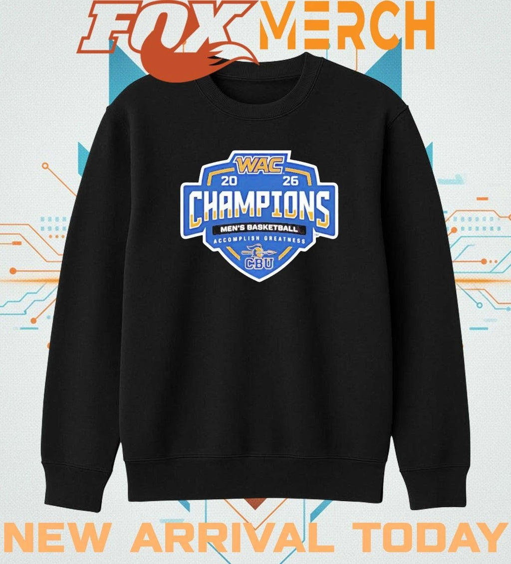 CBU Basketball WAC Champions 2026 t-shirt
