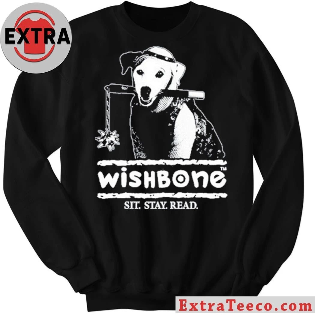 Farewell Transmission Wishbone Sit Stay Read Shirt