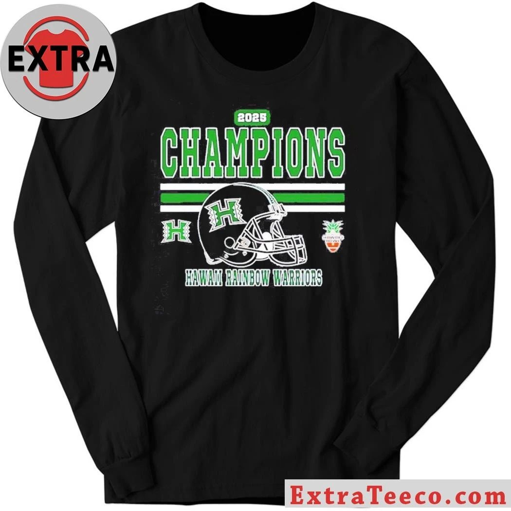 The Hawaii Rainbow Warriors won the 2025 Sheraton Hawaii Bowl with a score of 35-31 on December 24, 2025 Shirt