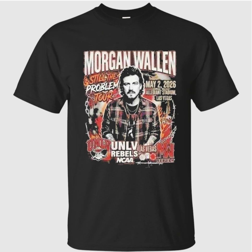 Morgan Wallen Still The Problem Tour May 2 2026 Allegiant Stadium Las Vegas x UNLV Rebels NCAA Vintage Shirt