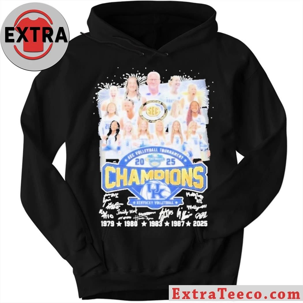 Kentucky Wildcats SEC Women’s Volleyball Champions Signature 2025 T-Shirt