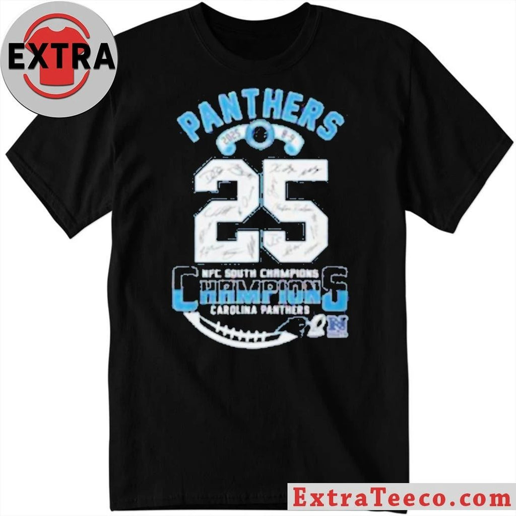 2025 NFC South Champions Carolina Panthers Commemorative Shirt