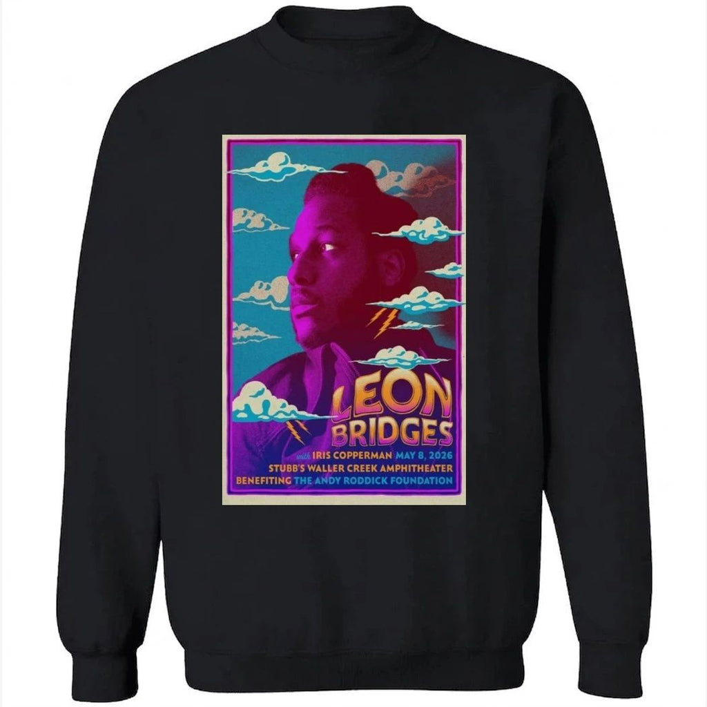 Leon Bridges Stubb’s Waller Creek Amphitheater May 8 2026 Poster Shirt