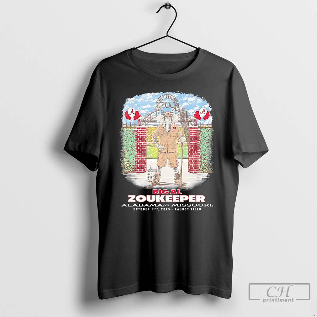 Premium Big Al Alabama Vs Missouri Zookeeper Mascot T Shirts