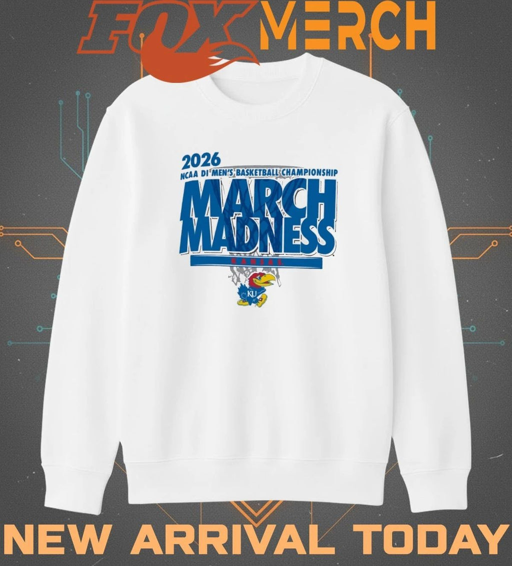 Kansas Jayhawks 2026 NCAA DI Men’s Basketball Championship March Madness t-shirt