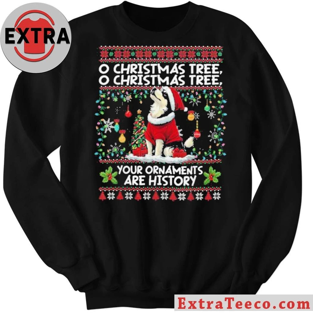 Alaskan Malamute Christmas Tree Decorations Dog Lover Xmas Shirt