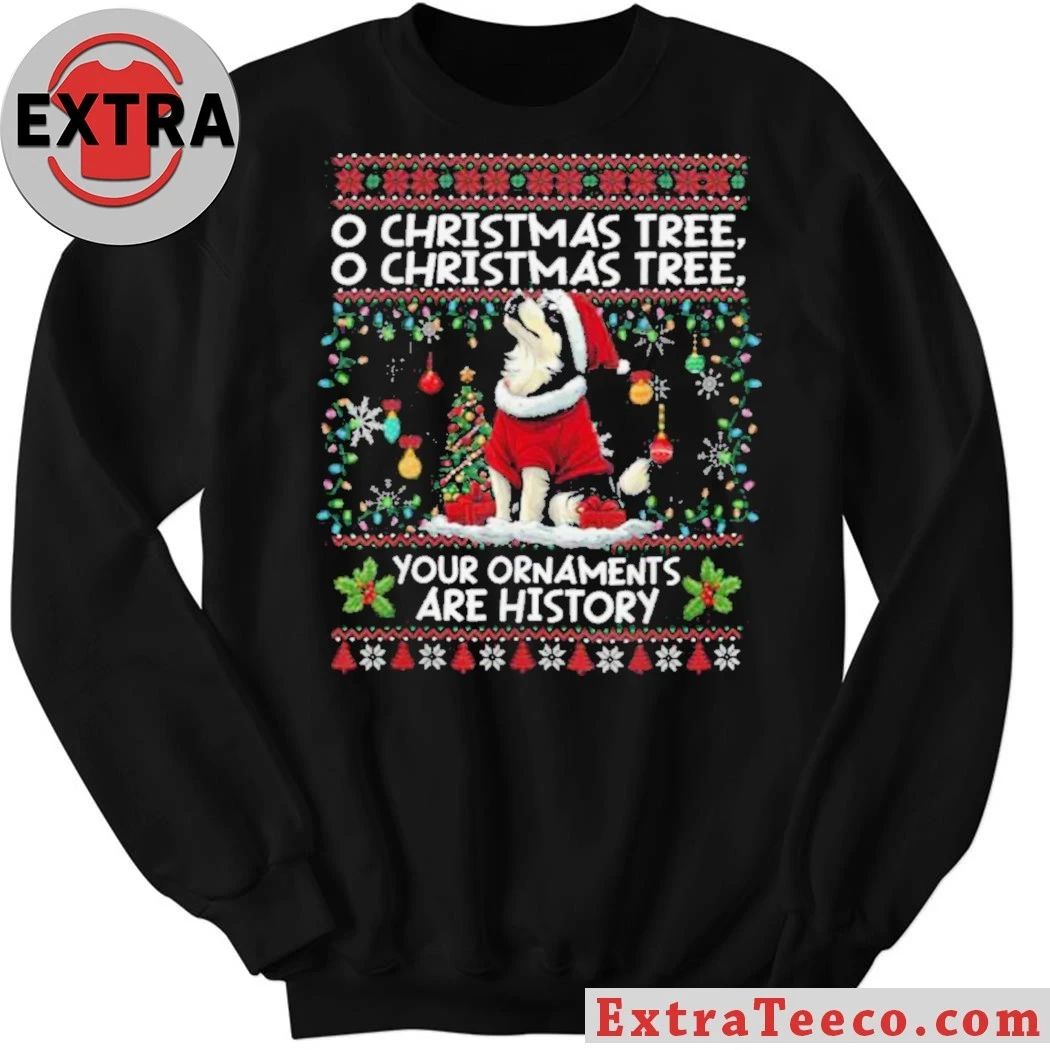 Alaskan Malamute Christmas Tree Decorations Dog Lover Xmas Shirt