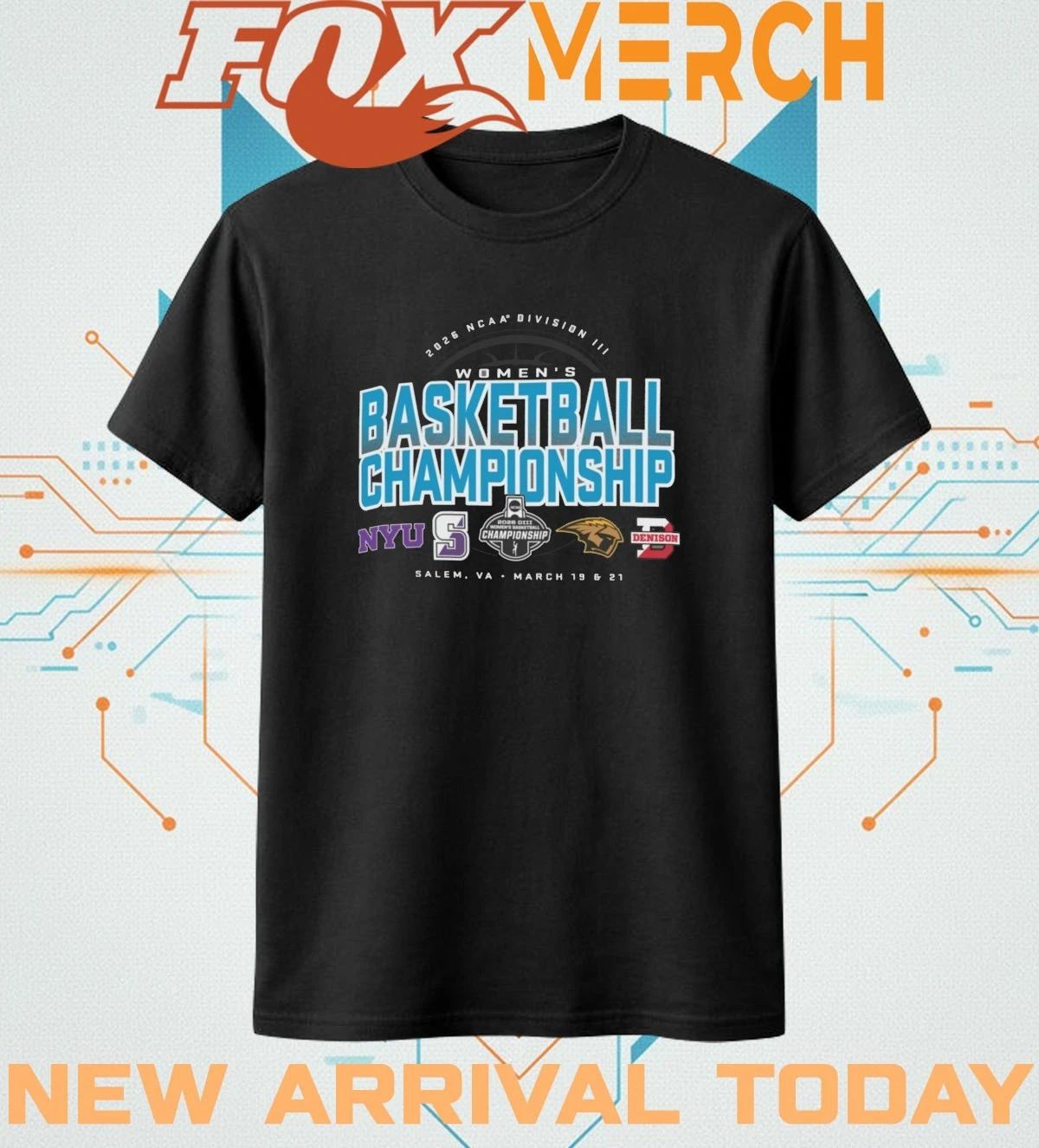 2026 NCAA Division III Women’s Basketball Championship Salem, VA march 19 & 21 shirt