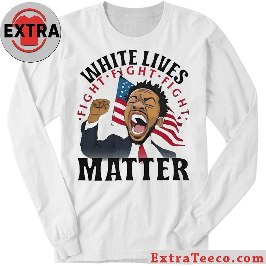 Original Kendrick Lamar White Lives Fight Matter Black Lives Matter And White Lives Matter Shirt