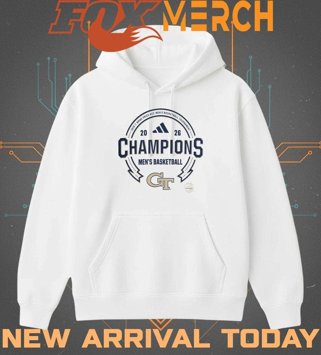 Georgia Tech Yellow Jackets 2026 T.Rowe Price ACC Men’s Basketball Tournament Champions t-shirt