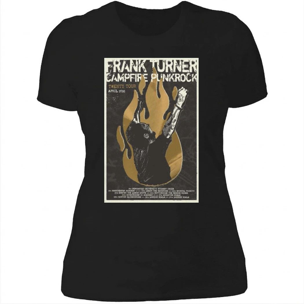 Frank Turner Campfire Punkrock Twenty Tour April 2026 Shirt