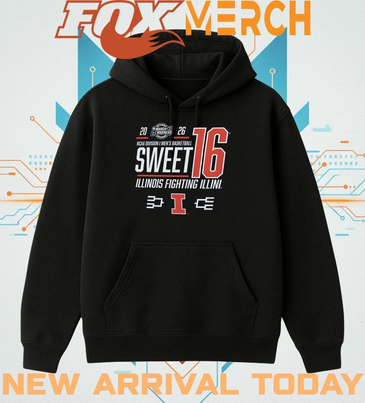 Illinois Fighting Illini 2026 NCAA March Madness Sweet 16 Bound Net shirt