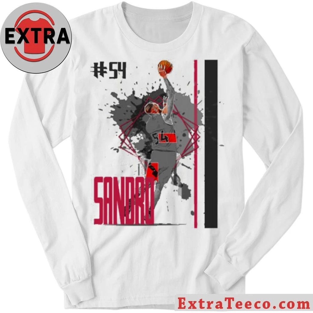 Number 54 Sandro Mamukelashvili basketball Player Raptors T-Shirt