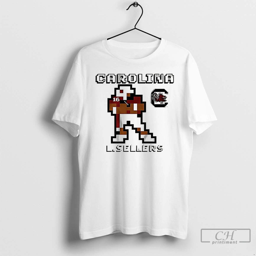 Premium Lanorris Sellers South Carolina Football Retro Baller 8 Bit Style T Shirts
