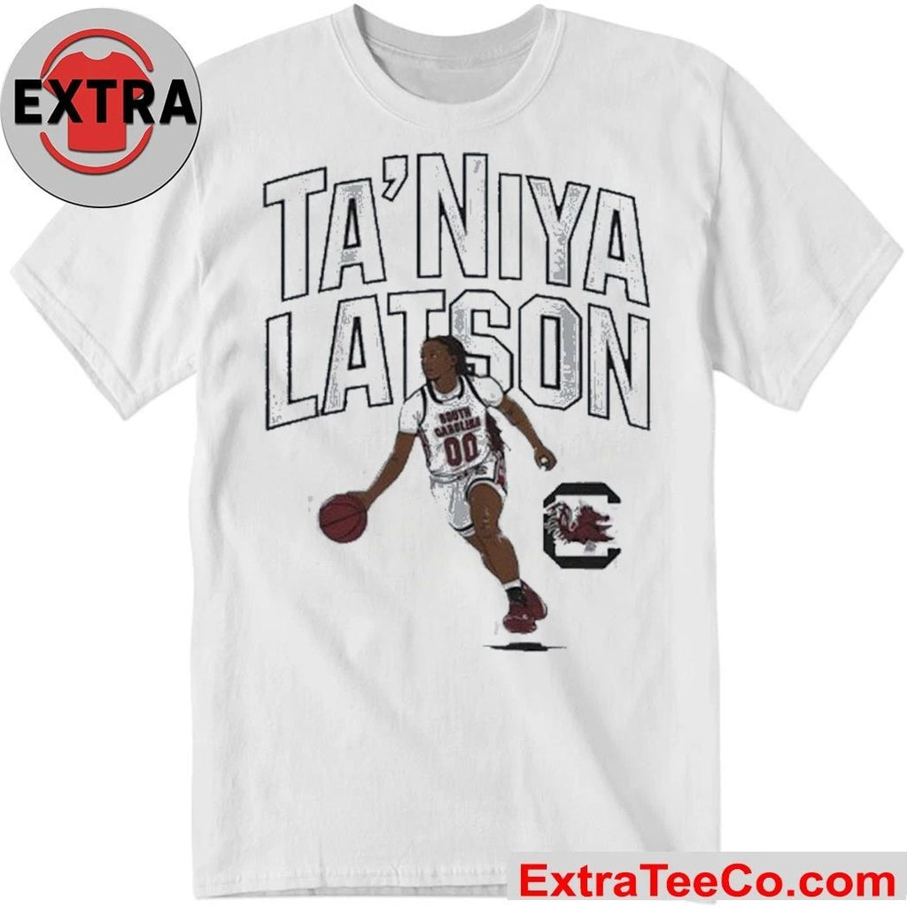 South Carolina Gamecocks Basketball Ta’Niya Latson player pose Logo Shirt