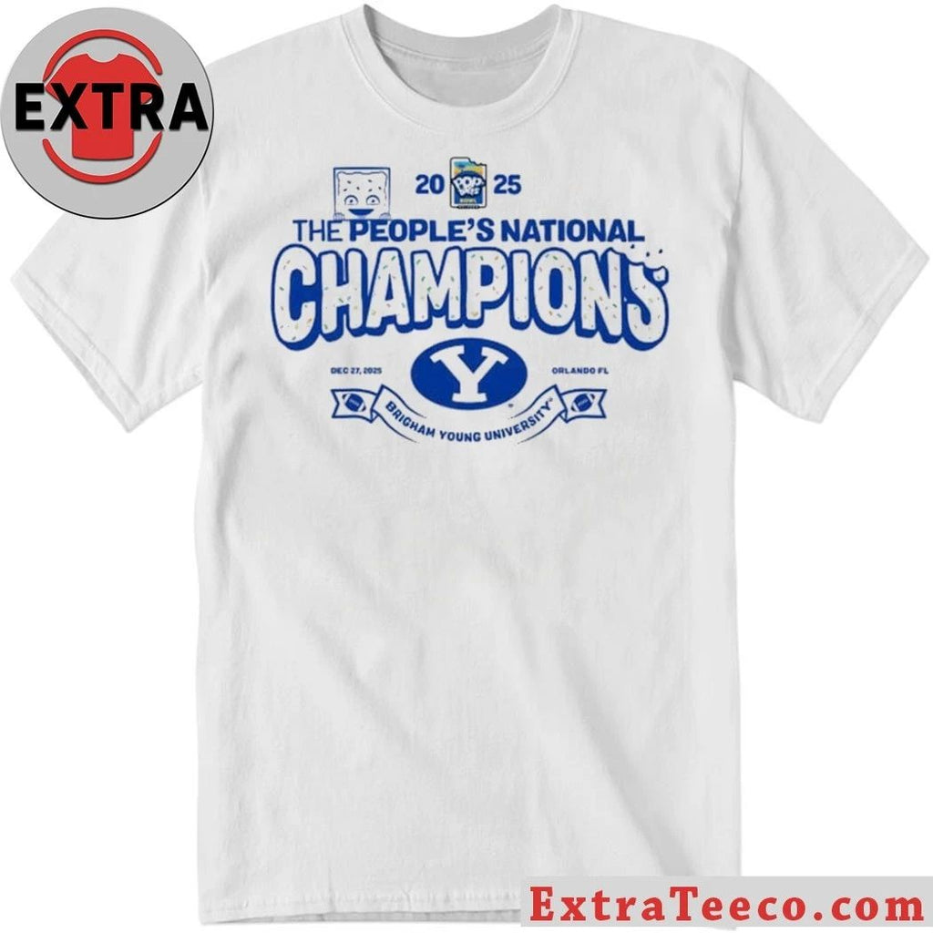 2025 Pop-Tarts Bowl Champions The BYU Cougars The People’s National Champions Logo T-Shirt