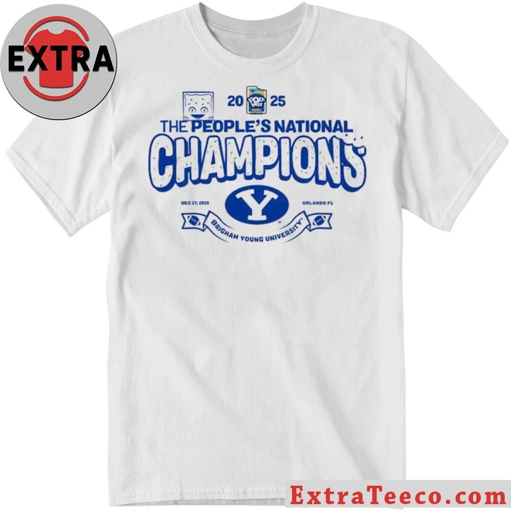 2025 Pop-Tarts Bowl Champions The BYU Cougars The People’s National Champions Logo T-Shirt