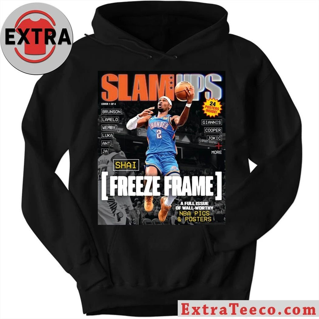 SLAMUPs Freeze Frame Shai Gilgeous-Alexander of the Oklahoma City Thunder Shirt