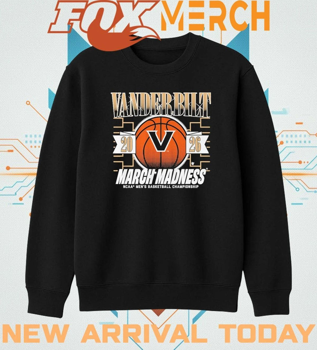 Vanderbilt Commodores Men’s Basketball 2026 March Madness t-shirt