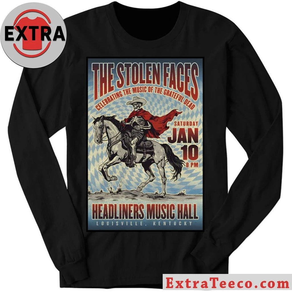 Original The Stolen Faces Jan 10 2026 At Headliners Music Hall Show Poster T-Shirt