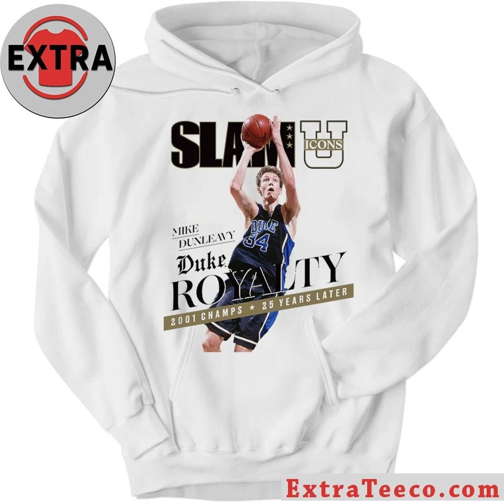 SLAM ICONS Mike Dunleavy Duke Royalty t-shirt, commemorating the 25th anniversary of the Duke basketball team’s 2001 championship