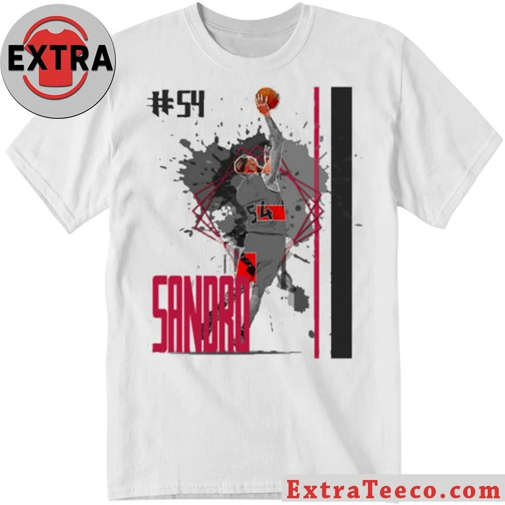 Number 54 Sandro Mamukelashvili basketball Player Raptors T-Shirt